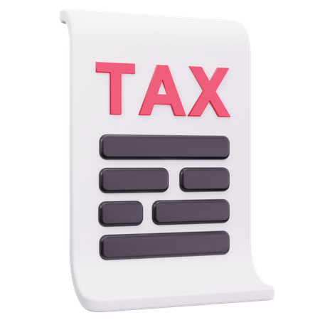 Tax Statement  3D Icon