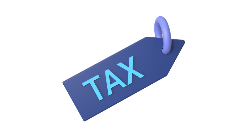 Tax Tag  3D Icon