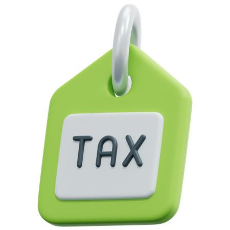 Tax Tag  3D Icon