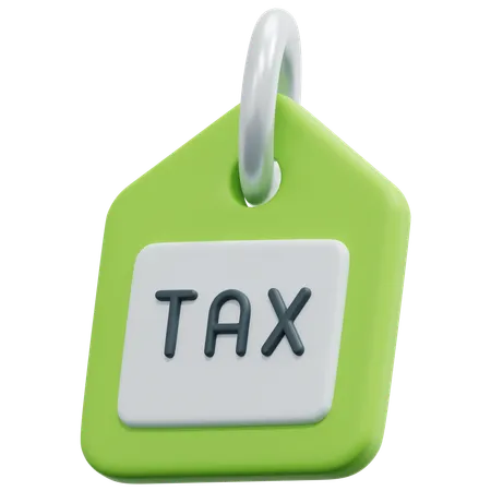 Tax Tag  3D Icon