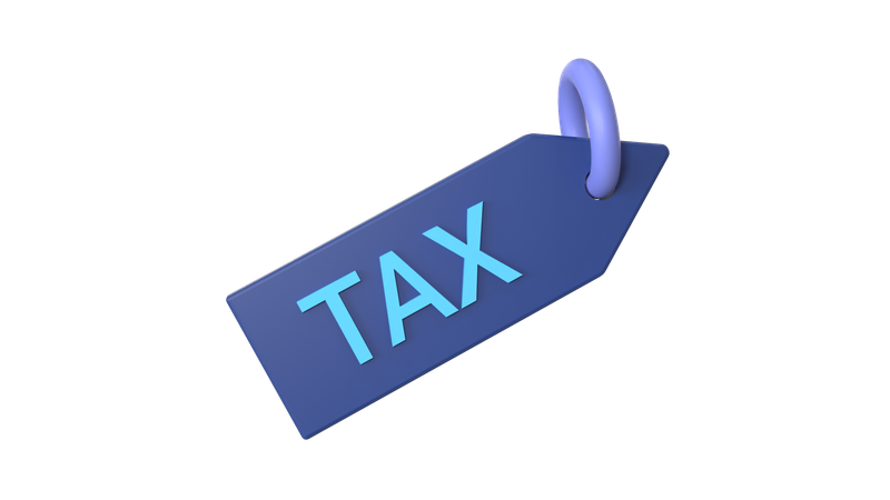 Tax Tag  3D Icon