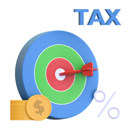 Tax Target  3D Illustration