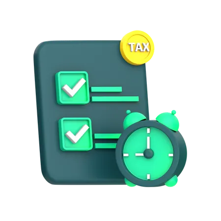 Tax Time  3D Icon