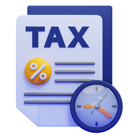 Tax Time  3D Icon