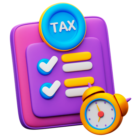 Tax Time  3D Icon