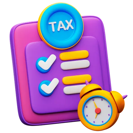 Tax Time  3D Icon