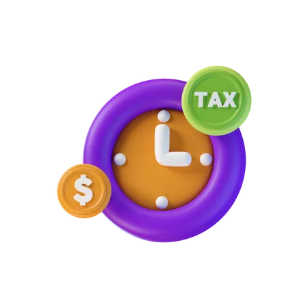 Tax Time  3D Icon