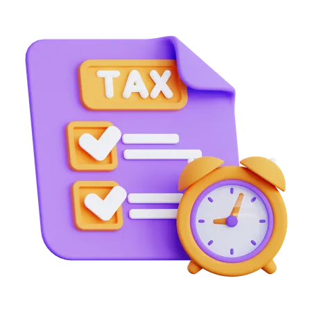 Tax Time  3D Illustration