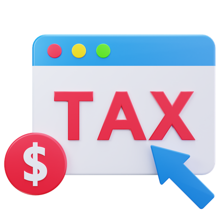 Tax Website  3D Icon