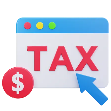 Tax Website  3D Icon