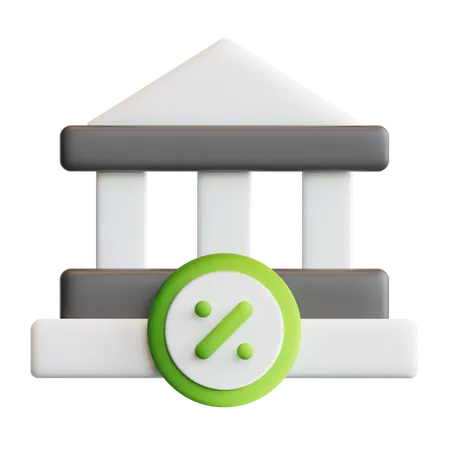 Taxa bancária  3D Icon