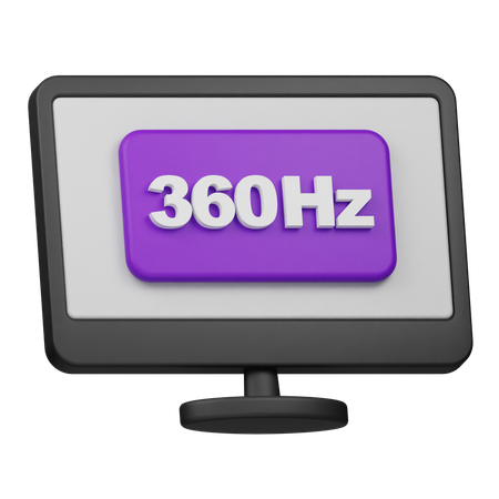 Taxa de atualização de 360 Hz  3D Icon