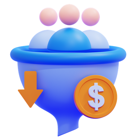 Taxa de conversão  3D Icon