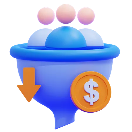 Taxa de conversão  3D Icon
