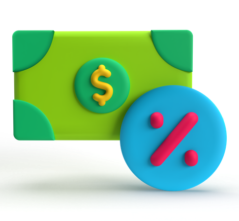 Taxa de juro  3D Icon