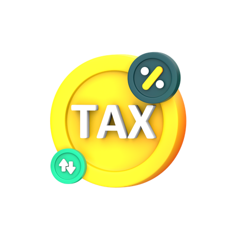 Taxas de imposto  3D Icon