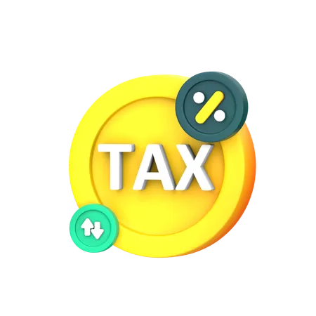 Taxas de imposto  3D Icon