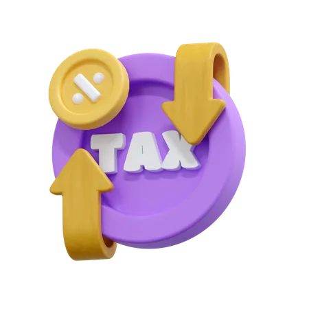 Taxas de imposto  3D Icon