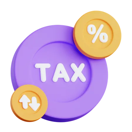 Taxas de imposto  3D Illustration