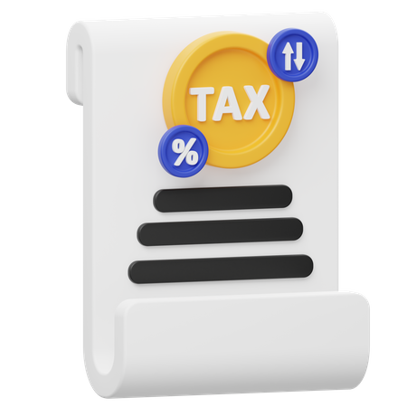 Taxas de imposto  3D Icon