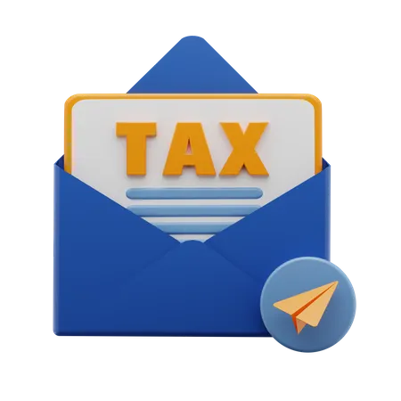 Taxation Latter  3D Icon