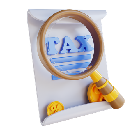 Taxation Research  3D Icon