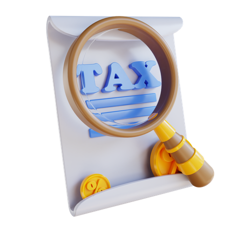 Taxation Research 3D Icon