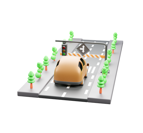 Taxe de péage  3D Icon