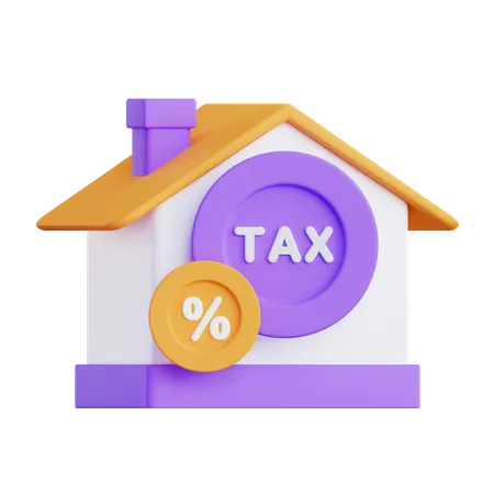 Taxe d'habitation  3D Illustration