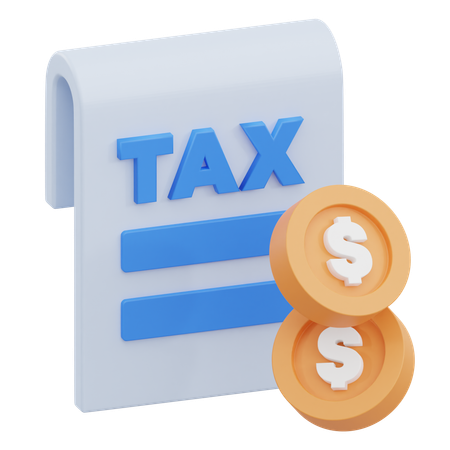 Taxe financière  3D Icon