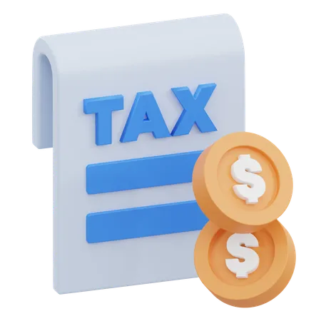 Taxe financière  3D Icon