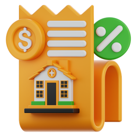 Impôt foncier  3D Icon
