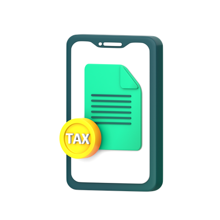 Taxe mobile  3D Icon