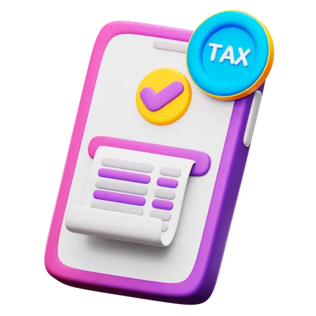 Taxe mobile  3D Icon