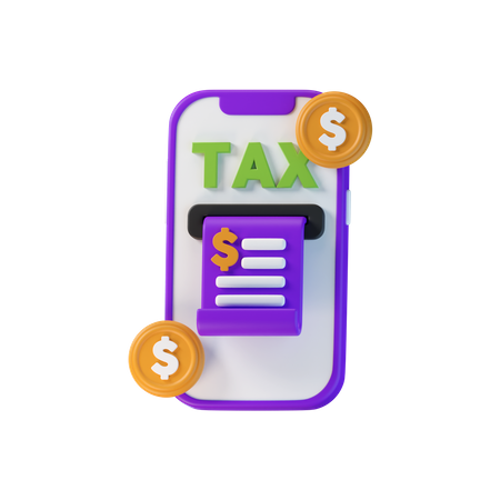 Taxe mobile  3D Icon