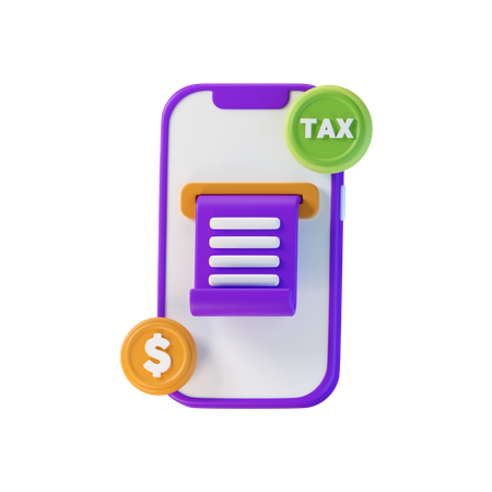 Taxe mobile  3D Icon