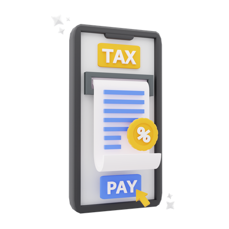 Taxe mobile  3D Icon