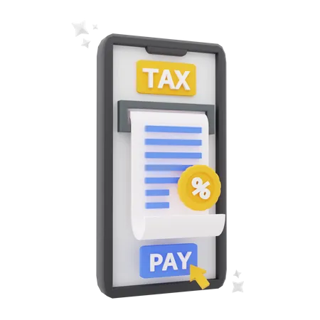 Taxe mobile  3D Icon