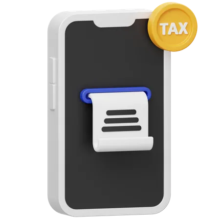 Taxe mobile  3D Icon