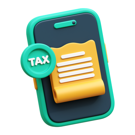 Taxe mobile  3D Icon