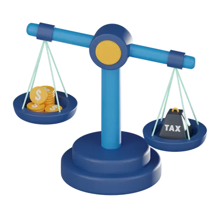 Tax Scales And Money Of Tax Obligations Financial Responsibility And Navigating Omplexities Of Taxation Ideal For Conveying Concepts Of Tax Management Financial Literacy 3 D Render Illustration 3D Icon