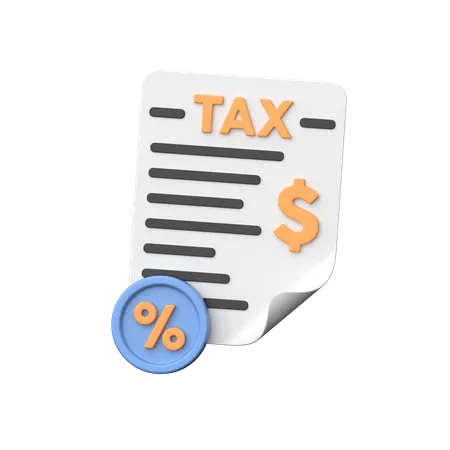 Taxes 3 D Icon Representing Financial Obligations Government Revenue And Fiscal Responsibility Symbolizing Taxation Income And Economic Contribution 3D Icon