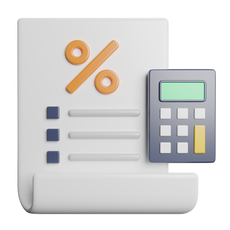 Taxes  3D Icon