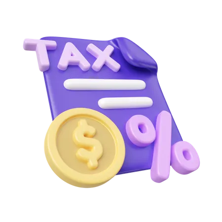 Taxes  3D Icon