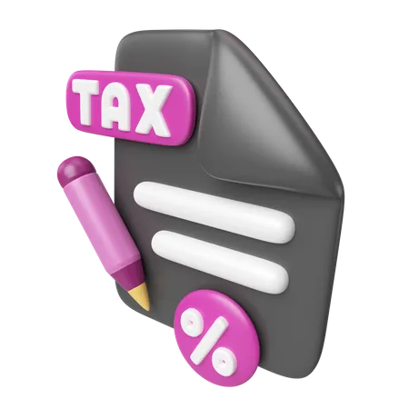 This Is Taxes 3 D Render Illustration Icon High Resolution Png File Isolated On Transparent Background Available 3 D Model File Format Blend Gltf And Obj 3D Icon