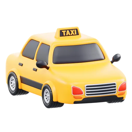 택시  3D Icon