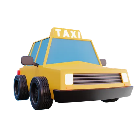 Taxi  3D Icon