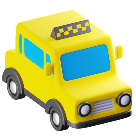 Taxi  3D Icon