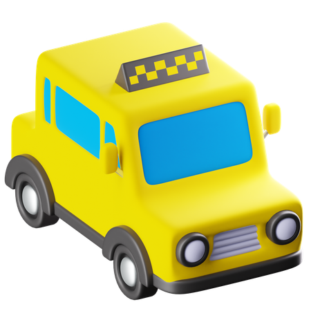 Taxi  3D Icon