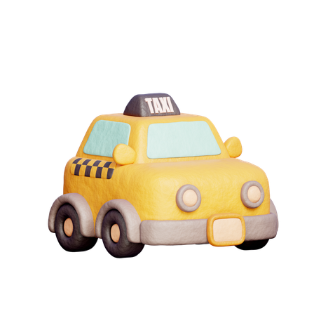 Taxi  3D Icon